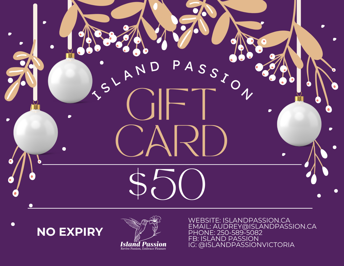 $50 Digital Gift Card - Holiday Thank You!