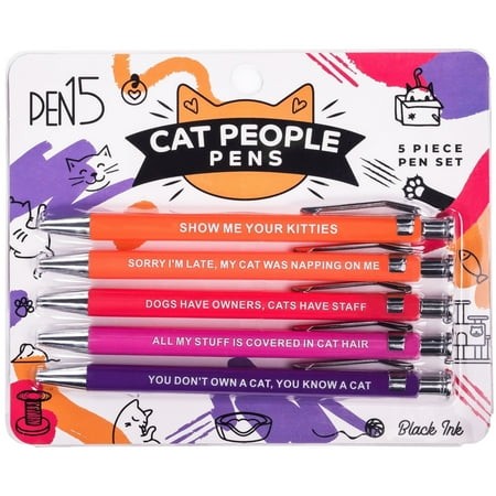 Cat People Pens - 5 pack