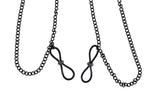 Lace Collar with Nipple Ties - Black