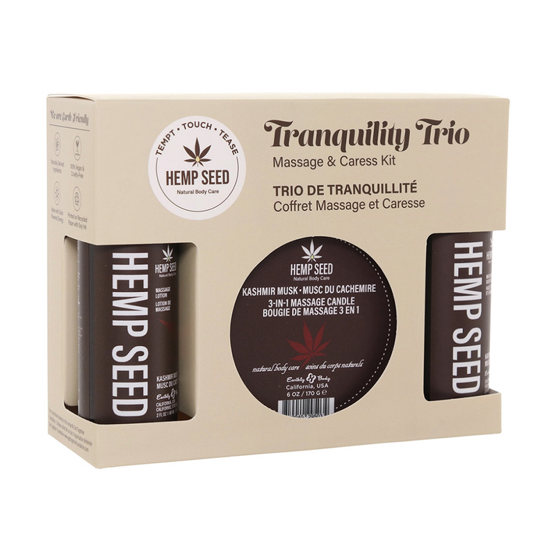 Hemp Seed Tranquility Massage Trio Gift Set