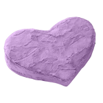 Heart Wedge Faux Fur