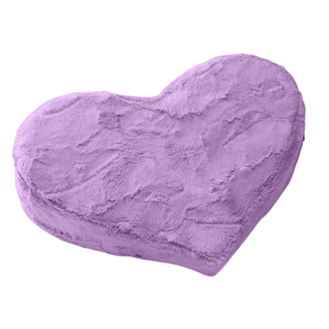 Heart Wedge Faux Fur