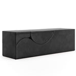 Aria XL Flip Chaise 22 Inch Wide - Convertible XL Sex Chair and Bed Bench, Black