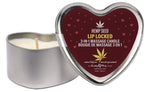 Hemp Seed Heart Candle Trio