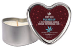 Hemp Seed Heart Candle Trio