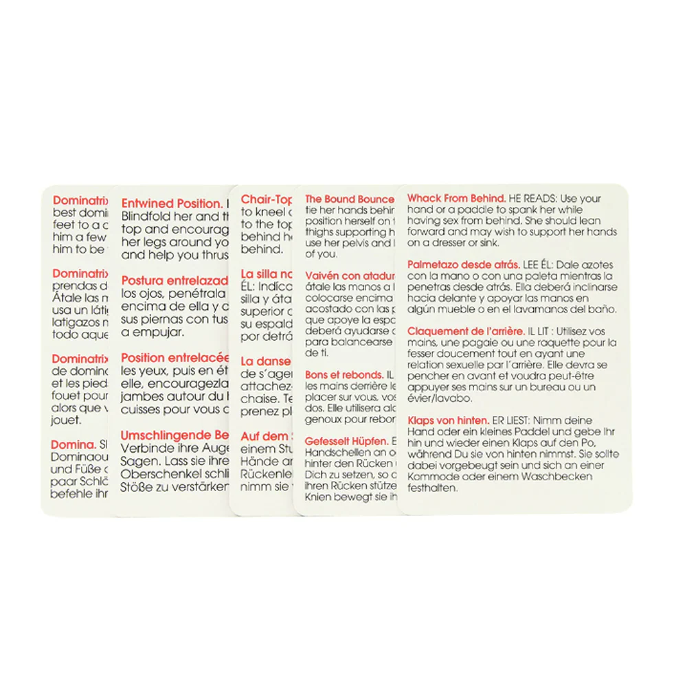 50 Positions of Bondage Card Game