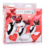 Red Gem with Balls Anal Plug Set