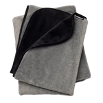 Fasinator Throw - Regular size - Faux Fur  Grey & Black