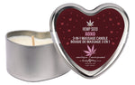 Hemp Seed Heart Candle Trio