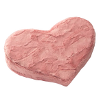 Heart Wedge Faux Fur