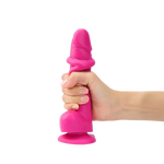 SLIDING SKIN REALISTIC DILDO FUCHSIA S
