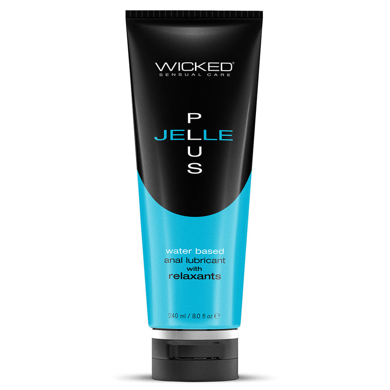 Wicked Jelle Plus Anal Lube with Relaxants 8oz